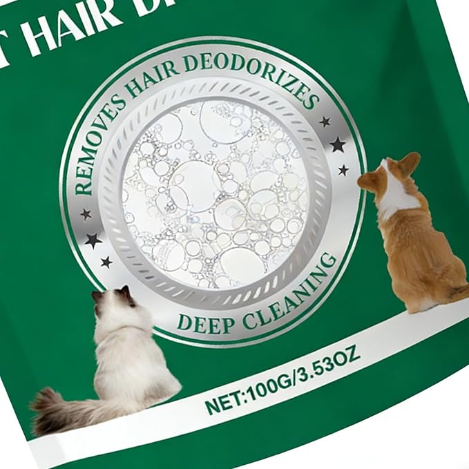 Pet Hair Dissolver, Fabric Care Cleaning Pods, Cat Fiber Removal Aid, Washing Machine Lint Reducer, with 30pcs Water Soluble Pods Pack, for Household Daily Clothes Care