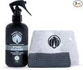 Soapstone Cleaning Kit - Includes Stone Spray Cleaner, Scraper, Microfiber Cloth - Food Safe - Natural Ingredients - Safely Clean Soapstone, Slate, Granite, Quartz, Marble, Concrete - USA