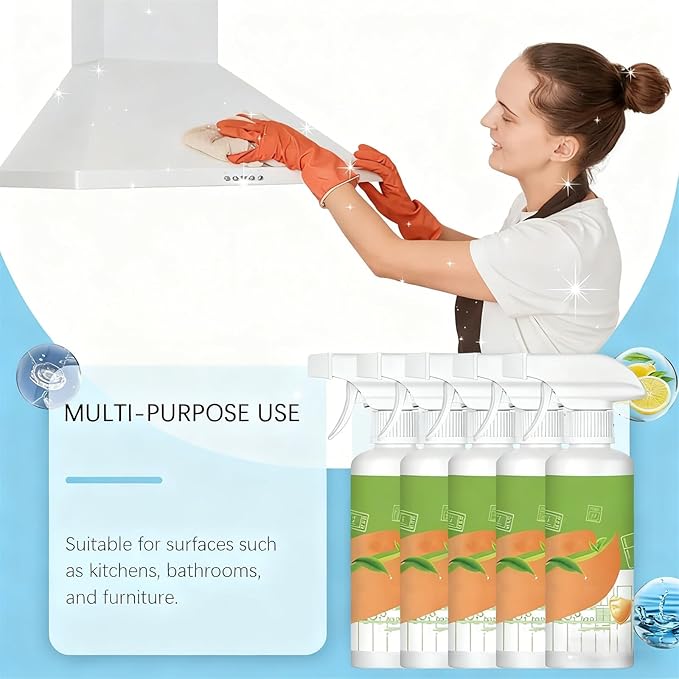 2026 New Electrolyzed Ion Kitchen Cleaner,Kitchen Appliance Cleaner,Oven Cleaner Heavy Duty For Kitchen Appliances, Household, Oven, Stove, Range Hood (1pcs)