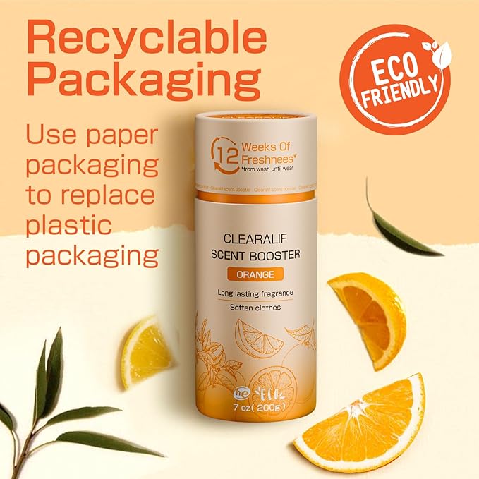 CLEARALIF Infusions In Wash Scent Booster Beads, Eco Friendly, Orange Scent, 7 oz,Scent Booster Beads, Laundry Scent Boosters