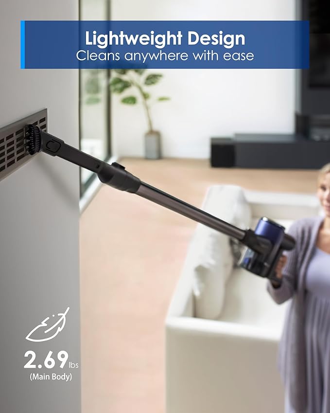 Tineco Cordless Vacuum Cleaner, Lightweight Stick Vacuum with Powerful Suction, ZeroTangle Brush with 3L Auto Dust Base for Hard Floor, Carpet & Pet Hair Pure ONE Station Furfree