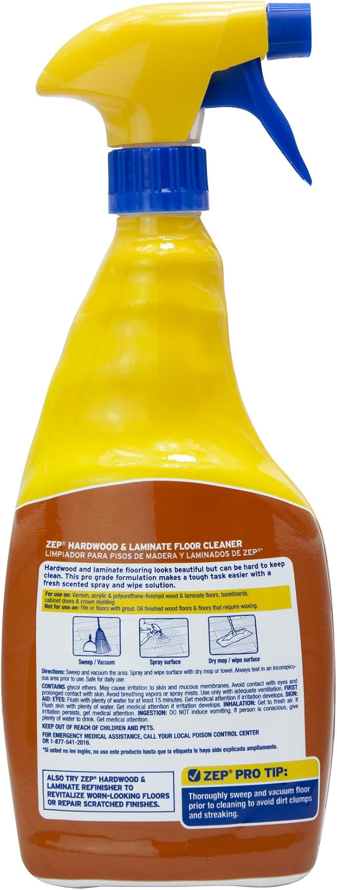 Zep ZUHLF32 Hardwood and Laminate Floor Cleaner 32 ounces