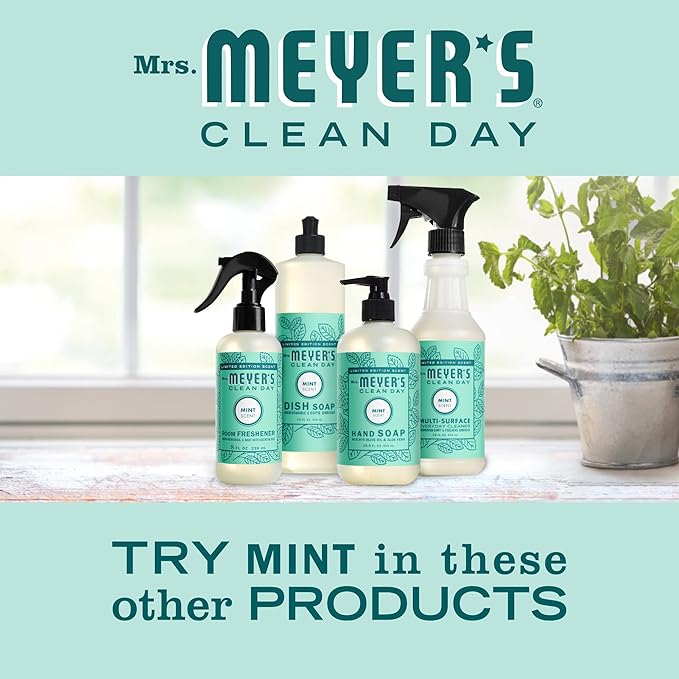 Mrs. MEYER'S CLEAN DAY All-Purpose Cleaner Spray,Limited Edition Mint,16 fl. oz,(Pack of 6)