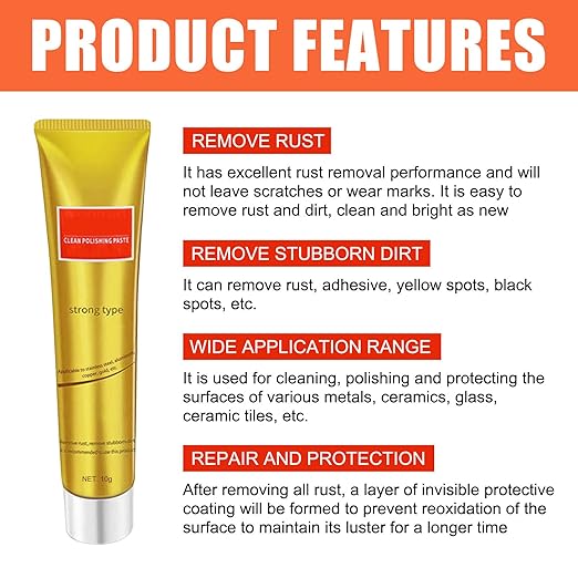 Instashine Metal Polish Cream, Ultimate Metal Polish Cream, All Metal Polish Cream, Instashine Metal Polish, Ultimate Metal Polishing Cream for Stainless Steel/Aluminum/Brass/Copper (3Pcs)