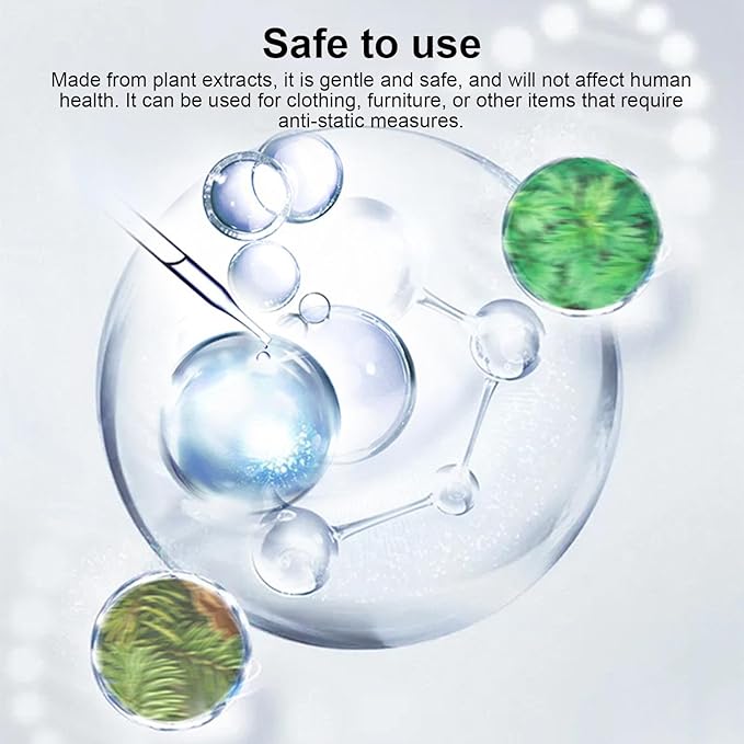 Static Guard Spray - Static Cling Remover 290ml - 290ml Anti-Static Spray - Long-Lasting Static Cling Eliminator - Portable Static Control Spray - Fabric Anti-Static Spray - Anti-Frizz Spray for Hair