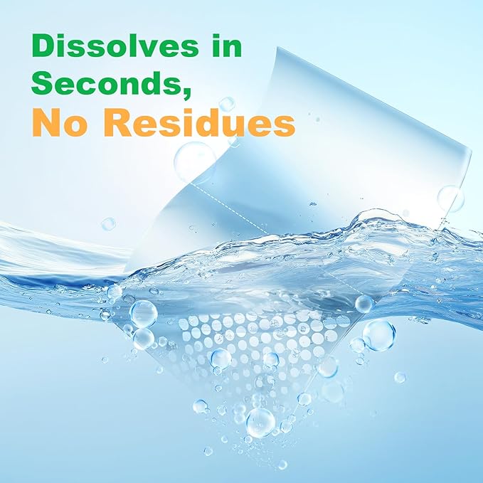 Laundry Detergent Sheets Fresh Scent 300 Loads No Plastic Jug, Home Laundry Sheets for Family150 Count