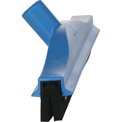 Vikan 77523 Squeegee,Fixed Head,Bench,16",PP/RB,Blue