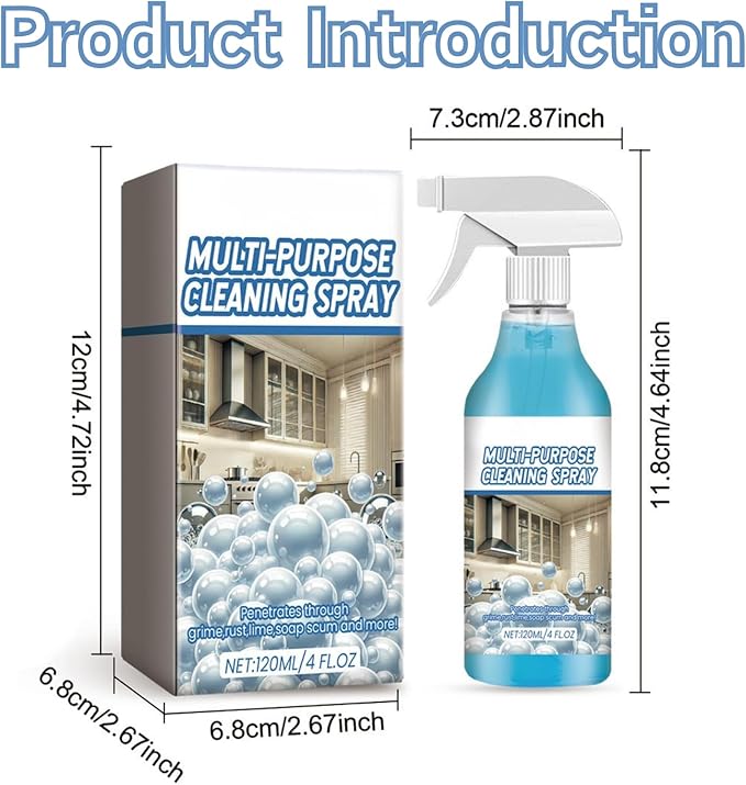 2PCS Spray Splash Cleaner Multi-Purpose Cleaning Spray,Oven Foam Spray, Kitchen Foam Cleaner, Kitchen, Countertop, Oven Multi-Purpose Spray.