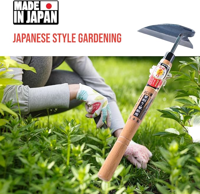 Japanese Gardening Weeding Sickle Left Handed Very Sharp Edge Quick Work[Made in Japan] Garden Hand-held Tools Hand Hoe Weeder