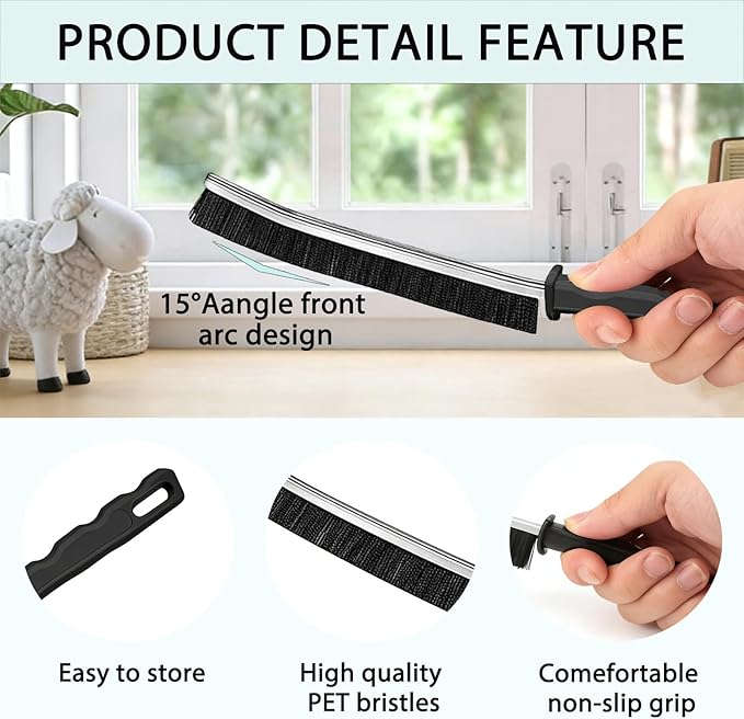 Crevice Cleaning Brush Set, Multi-Purpose Hard Bristle Brushes for Deep Cleaning Kitchen, Bathroom, Grout, Sink, Cup, Teapot, Bottle, Blender, Corners, Tight Spaces & More (12)