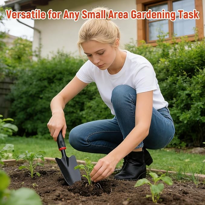Garden Shovel Garden Hand Trowel, Small Gardening Tools for Digging and Weed