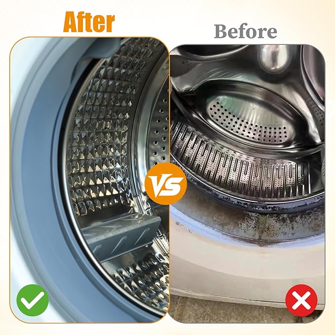 7PCS Washing Machine Cleaning Brush Kits,Durable Cleaning Tool for Washing Machine Drums,Crevice Brush for Bathroom, Shower and Kitchen