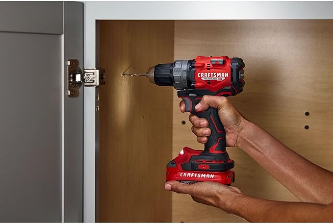 CRAFTSMAN V20 1/2 Inch Drill/Driver Kit with 2 Batteries and Charger (CMCD725D2)