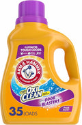 Arm & Hammer Plus OxiClean Odor Blasters Fresh Burst, 35 Loads Liquid Laundry Detergent, 61.25 Fl oz