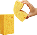 Natural Sponges Kitchen,2" Thick Extra Large Heavy Duty Scrub Sponges,Household Cleaning Sponge for Dishes,Cookware (15x10x5cm,2 Pcs)