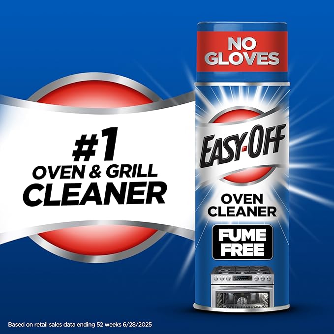Easy-Off Fume Free Oven Cleaner Foam, Removes Grease & Burned-On Food, For Ovens, Air Fryers & More 14.5oz