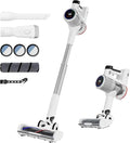 BrewVox Telescopic Cordless Stick Vacuum Cleaner for Home & Pet Hair, Smart Auto Detect, 2 Motorized Brushes, 6 Stage Filtration, 45kPa Powerful Suction, 550W Motor, 60 Min Runtime, Quick Rechargeable