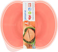 Preserve 46107 FBA_1211838 Square Food Storage Container Made from Recycled Plastic, 25 Ounce Capacity, Set of 2, Orange
