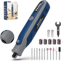 Rotary Tool, 4V Cordless Rotary Tool with 5 Speed(5000-18000RPM), Digital Display, Rotary Tool Kit with Rubber Handle for Engraving, Sanding, Polishing, Drilling, Grinding, USB-C Charging