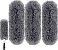 Reusable Microfiber Duster Refills Compatible with OXO & MR.SIGA Duster - Washable Duster for Household Cleaning Dusting Furniture Blind Ceiling Fan - 3Pack Grey(Handle NOT Included