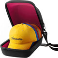 OZUECCR Hard Hat Travel Case – Storage for Baseball Caps with Carrying Handle and Adjustable Shoulder Strap, Hat Organizer Protects up to 6 Hats, for Travel and Home Storage (Inner Pink)