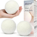 Wool Dryer Balls Handmade 3 Pack XL, Laundry Dryer Lint Balls, Reusable New Zealand Wool Natural Fabric Softener Essentials, Replace Dryer Sheets, Wrinkles Free, Shorten Drying Time
