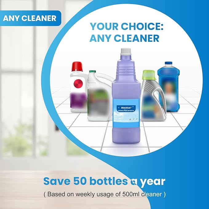 Refillable Bottle for Swiffer® Wet Jet™ Mop - 1250ml /42.3 FL OZ - Leak-Proof HDPE Solution Bottle, Empty，Not for Power mop