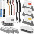 15 Pcs Window Groove Cleaning Brush Tool, Door Window Track Cleaner Groove Gap Cleaning Tools Crevice Cleaning Brush Gap Scrub Brush for Shutter Sliding Door Keyboard Tile Lines Sill Car Vents