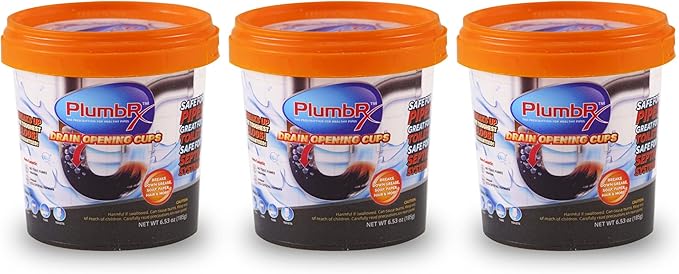 Drain Opener Cups | Hair Clog Remover | Drain Cleaner For Toilets, Sinks, Tubs - Septic Safe | 3 Uses + Hair Snake
