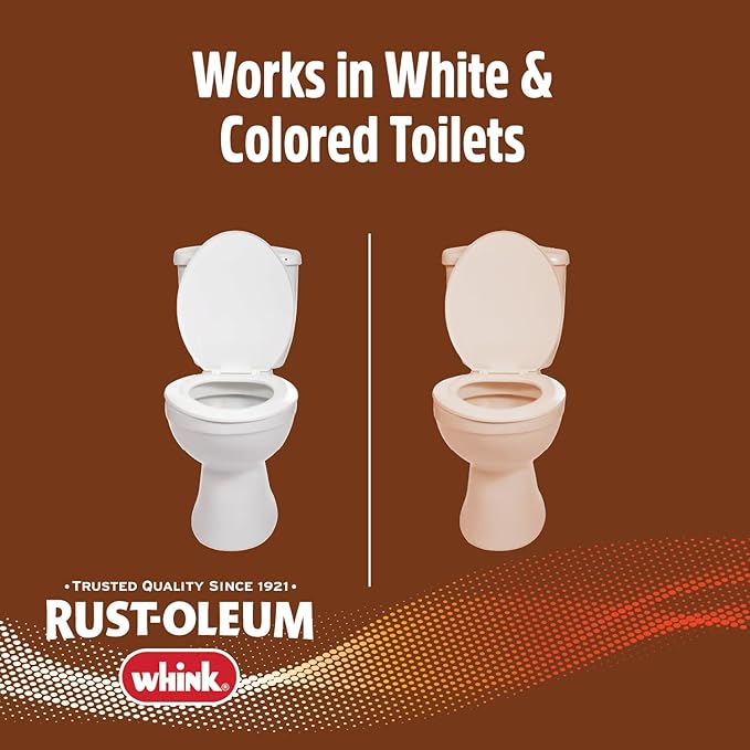 Rust-Oleum RustGuard Rust Stain Remover | Heavy-Duty Iron Stain Remover & Toilet Bowl Cleaner For White & Colored Toilets | 2 Tablet Box
