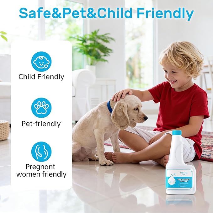 Floor Cleaning Solution, Dilution Ratio 1:200, Compatible with Eufy Cleaning Solution, Eco-Friendly, Plant-Based,Compatible with Omni C20, X8 Pro, X10 Omni, G series, L Series (1 bottle)