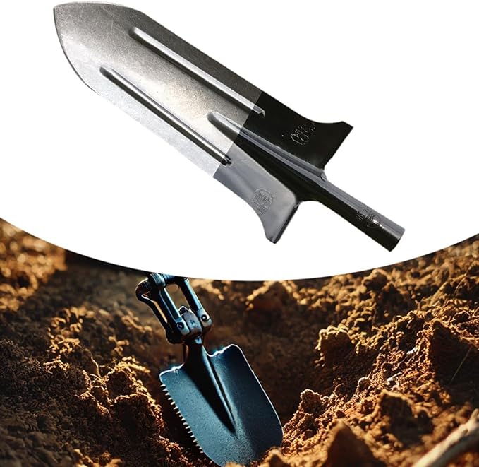 Digging Spade Replacement Head 19.69x7.87 inch Multipurpose Sturdy Handle Hole 3.5cm Gardening Tools for Planting Farming