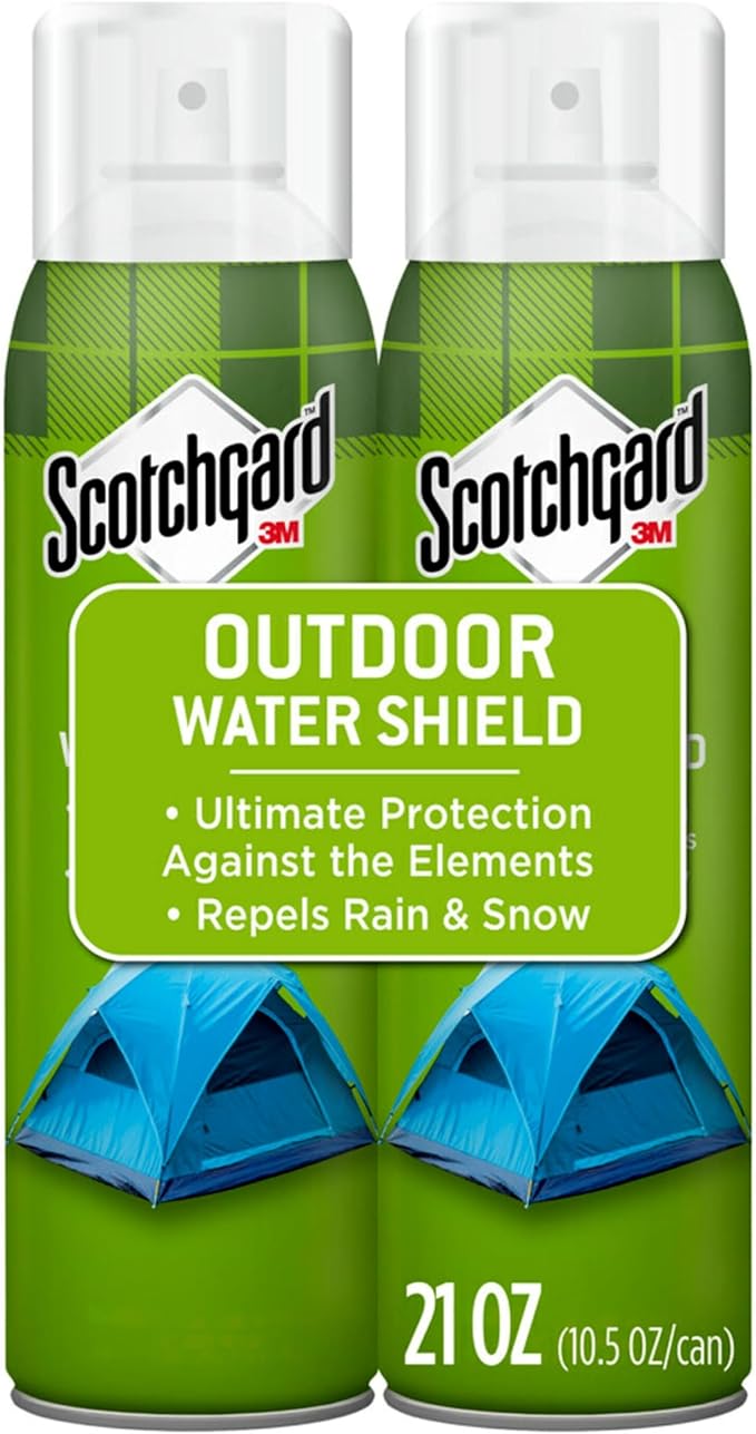 Scotchgard Heavy Duty Water Shield, Repels Water, Ideal For Outerwear, Tents, Backpacks, Canvas, Polyester And Nylon, 21 Ounces (2 Cans)