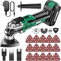 KIMO 20V Cordless Oscillating Tool Kit with 26-Pcs Accessories, Max 21000 OPM, 6 Variable Speed & 3° Oscillating Angle, Battery Powered Oscillating Multi-Tool for Cutting Wood/Nailing/Scraping/Sanding