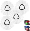 4 Pack Spin Mop Replacement Head Spin Mop Refills Compatible with O Ceda EasyWring 1-Tank System, 100% Microfiber Mop Cleaning Machine Washable Spin Mop Head for Easywring 1 Tank System, White