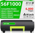 56F1000 High Yield Black Toner Cartridge Compatible with Lexmark 56F1000 for MS321 MS421 MS521 MS621 MS622 MX321 MX421 MX521 MX522 MX622 Printer (56F1000-1Pack-6000Pages)