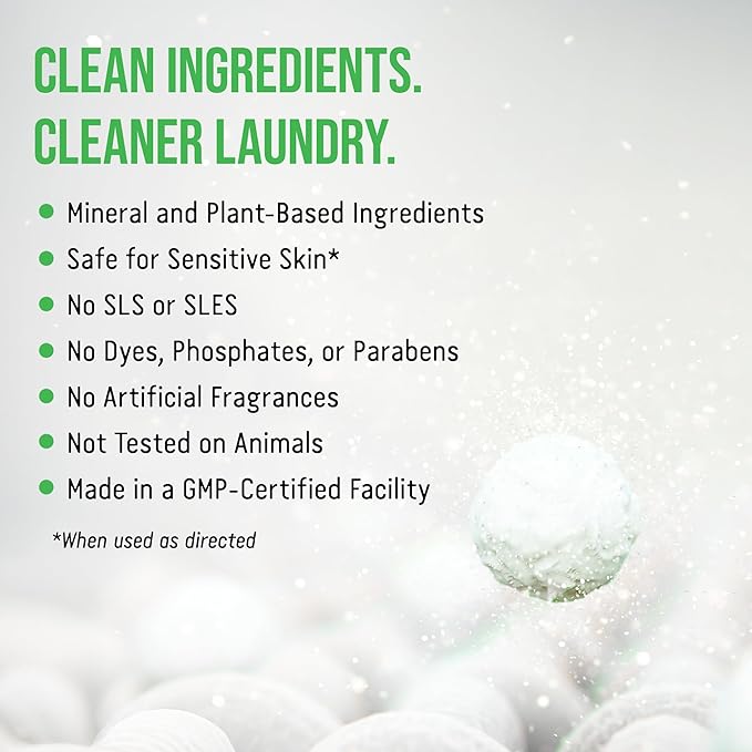Rockin’ Green Active Wear Laundry Detergent - Unscented Laundry Detergent Powder & Odor Eliminator - Workout Clothes & Sportswear - Safe for Sensitive Skin - 90 Loads