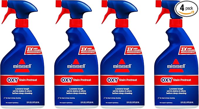Bissell Tough Oxy Stain Pretreat Formula,22 Fl Oz,(Pack of 4)