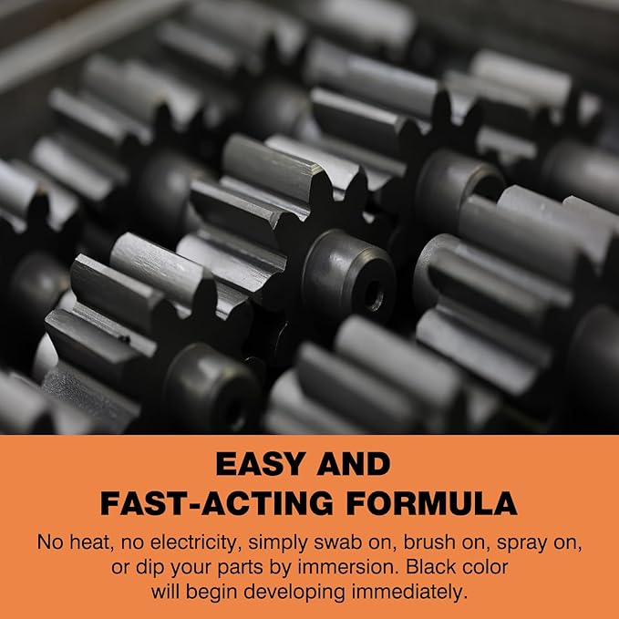 Black Oxide Coating Kit - Black Oxide Solution, Versatile Blackening Solution for Iron and Steel - Not Suitable for Stainless Steel Surfaces (1 Quart)