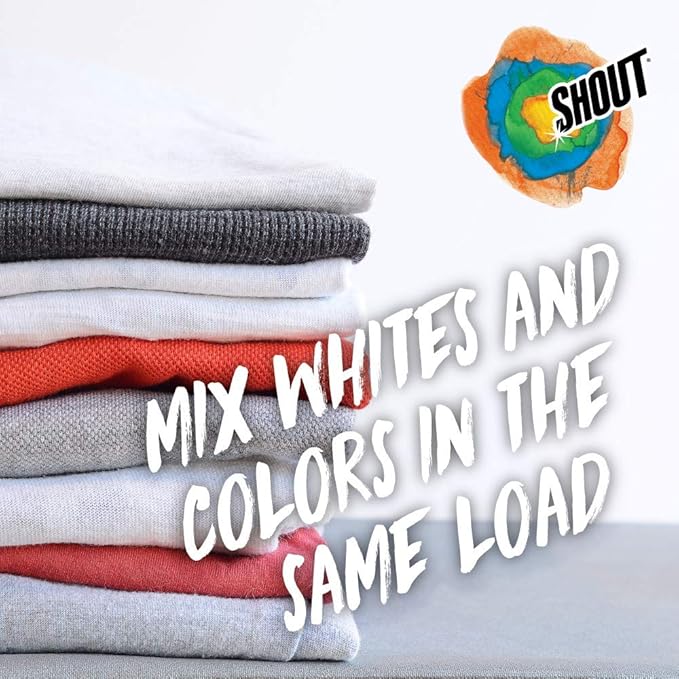 Shout Color Catchers for Laundry, Allow Mixed Washes, Prevents Color Runs and Maintains Original Clothing, 72 Count