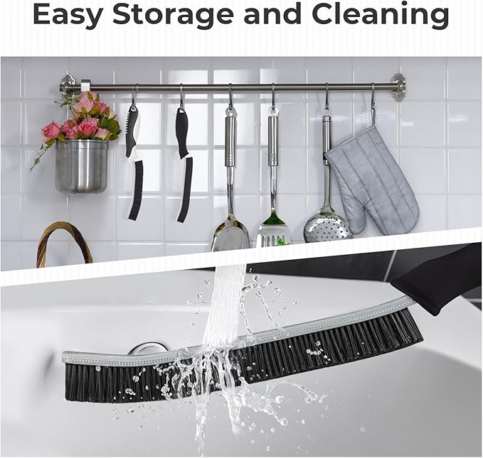 Cleaning Brush-Hard Crevice Cleaning Brushes, Multifunctional Window Groove Brushes, Grout Brush, Cleaning Tool for Bathroom, Kitchen, Toilet, Tile, Sink, Home (6, Green)