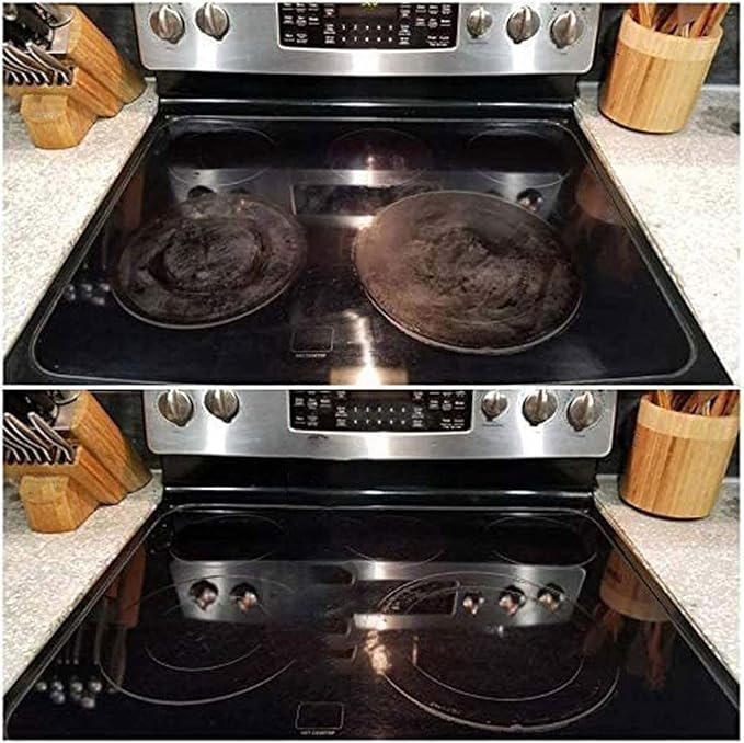 KISHAL Scratch Free Stove Top Scratch Remover,Cooktop Heavy Duty Cleaner and Polish,Glass Ceramic Stove Top Cleaner,Multipurpose Cooktop Cleaner for Kitchen,Stain Remover (1 Pcs)