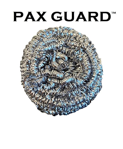 Stainless Steel Scouring Pads - Large 50g Heavy Duty Steel Wool Scrubbers (12 Pack) - Industrial & Commercial Use - Individually Wrapped