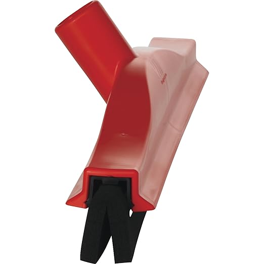 Vikan 77524 Squeegee,Fixed Head,Bench,16",PP/RB,Red