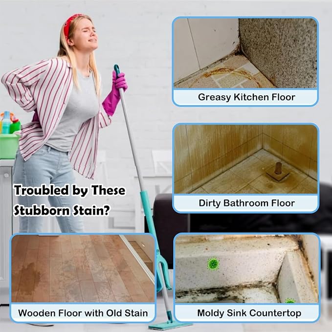 Floor Cleaner Concentrate, Hard Surface Floor Cleaner Spray for Hardwood, Ceramic Tile, Marble, Grout, and Composite Material Surface, Bathroom Cleaning Kit -120ml