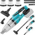 Cordless Vacuum Cleaner Compatible with Makita 18V Battery, Handheld Battery Powered Vacuum Portable Vacuum for Home, Car, Pet Hair, with 4-in-1 Nozzles & 3 HEPA Filter, No Batteries