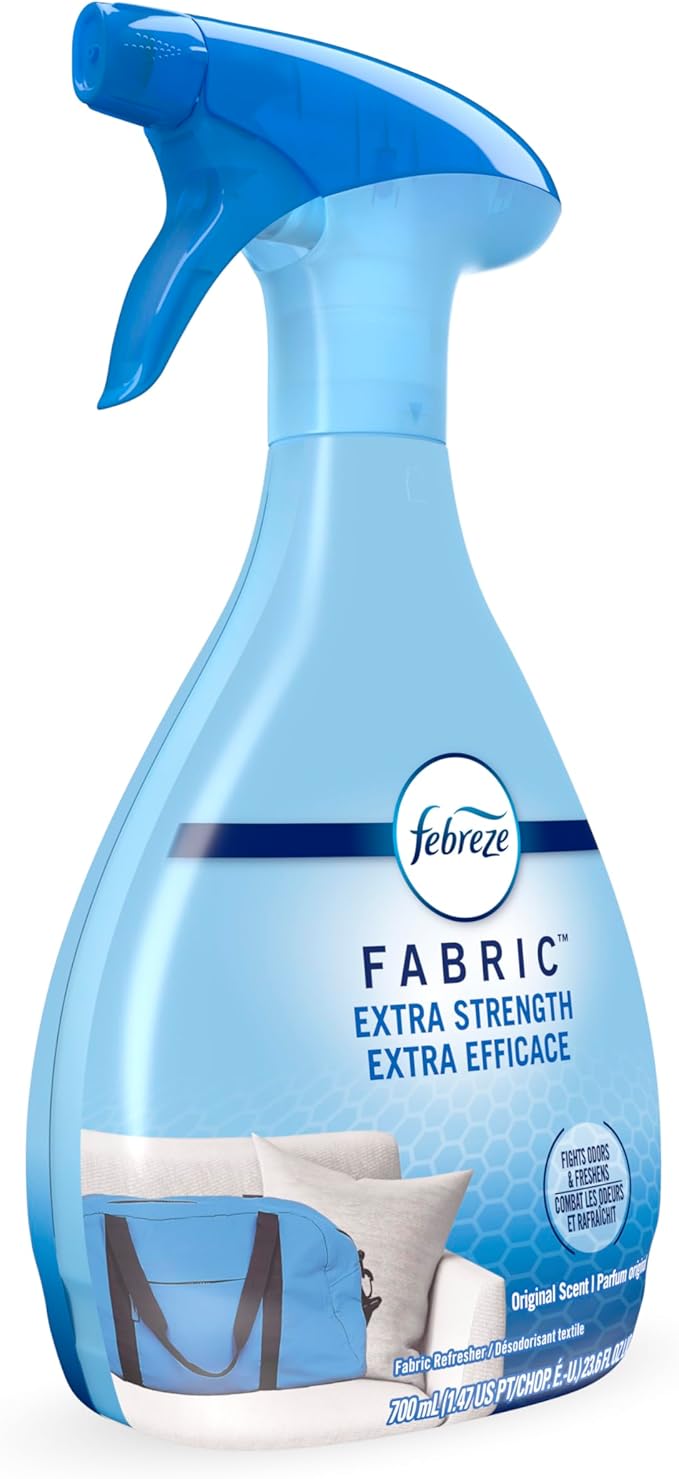 Febreze Fabric Spray Air Freshener, Odor-Fighting Fabric Refresher, Sneaker Balls Alternative, Couch Cleaner, Linen Spray, Multi-Use, Extra Strength Scent, 23.6 fl oz (Pack of 2)