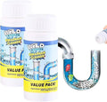 2Pcs Upgraded Wild Tornado Sink and Drain Cleaner, Pipe Dredge for Kitchen, Bathroom & Toilet, Super Cleaning Drain Foam Cleaner, Fast Foaming and Safe for All Types of Pipes