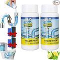 Curiovas Drain Cleaner, Wild World Tornado Sink and Drain Cleaner, DrainClog Remover Tool, Power Foam Unclogging Cleaner Powerful Pipeline Dredging Agent for Kitchen & Bathroom (2PCS)