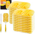 Duster Refill Compatible with Swiffer Duster, Heavy Duty Duster Refills Kit for Cleaning Dusting, Multi Surface 360 Feather Duster, 20 Count Disposable Refills with 1 Handle